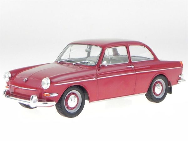 1/18 1963 Volkswagen 1500 S (T 3) Koyu Kırmızı Diecast Minibüs Modeli, MCG 18090