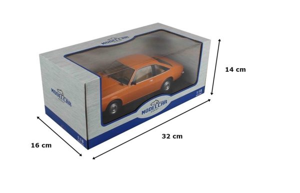 1/18 1975 Opel Manta B (Sealed Body) Orange Diecast Araba, MCG 18105 - Görsel 4