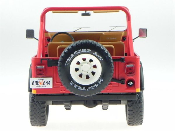 1/18 Jeep CJ-7 Renegade (Sealed Body) Kırmızı Diecast Cip Modeli, MCG 18111 - Görsel 5