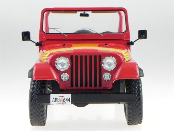 1/18 Jeep CJ-7 Renegade (Sealed Body) Kırmızı Diecast Cip Modeli, MCG 18111 - Görsel 3