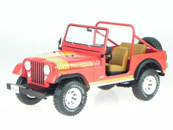 1/18 Jeep CJ-7 Renegade (Sealed Body) Kırmızı Diecast Cip Modeli, MCG 18111