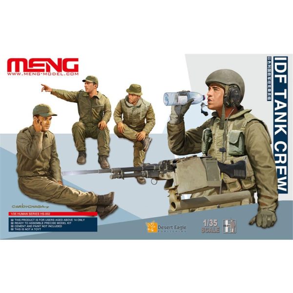 1/35 IDF Tank Mürettebatı 4 Adet Figür Maketi, Meng HS002