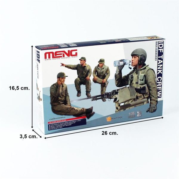1/35 IDF Tank Mürettebatı 4 Adet Figür Maketi, Meng HS002 - Görsel 5