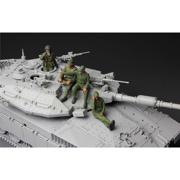 1/35 IDF Tank Mürettebatı 4 Adet Figür Maketi, Meng HS002 - Görsel 4