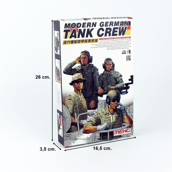1/35 Modern Alman Tank Mürettebatları 4 Adet Figür Maketi, Meng HS006 - Görsel 4