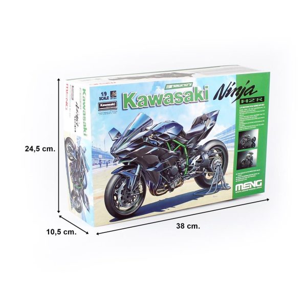 1/9 Kawasaki Ninja H2R Motorsiklet Maketi, Meng MT001 - Görsel 5