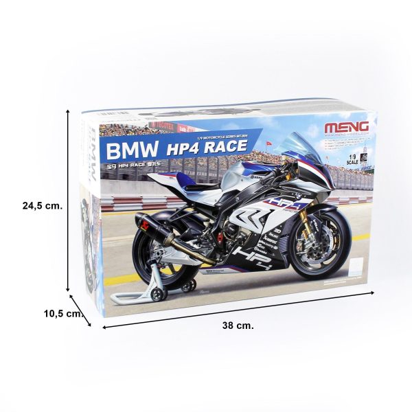 1/9 BMW HP4 Yarış Motorsikleti Maketi, Meng MT004 - Görsel 5