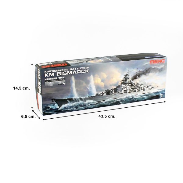 1/700 Alman KM Bismarck Savaş Gemisi Maketi, Meng PS003 - Görsel 5