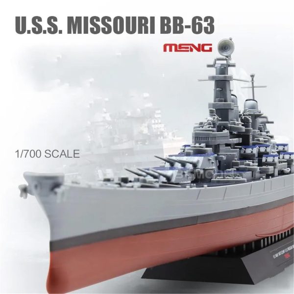 1/700 Amerikan U.S.S. Missouri (BB-63) Savaş Gemisi Maketi, Meng PS004 - Görsel 4