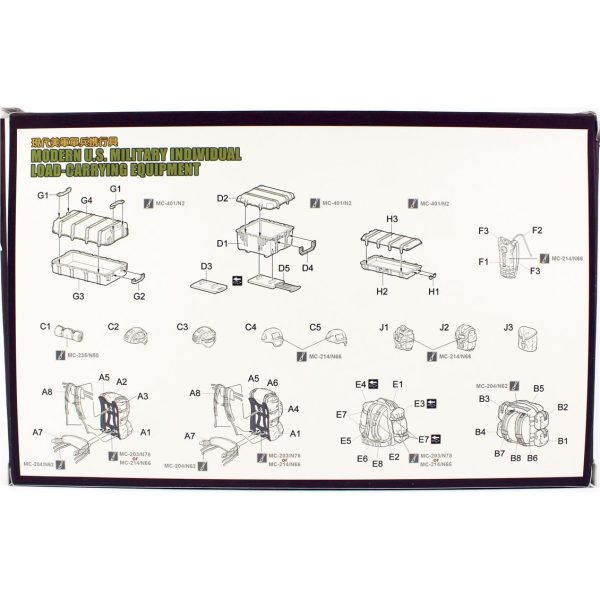 1/35 U.S. Modern Asker Yük Taşıma Ekipmanları Maketi, Meng SPS-015 - Görsel 2