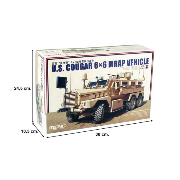 1/35 Cougar 6x6 Mrap Maketi, Meng SS005 - Görsel 5