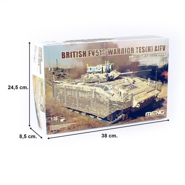 1/35 İngiliz FV510 Warrior TES(H) AIFV Maketi, Meng SS017 - Görsel 5
