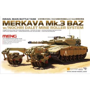 1/35 İsrail Merkava Mk.3 BAZ Nochri Dalet Mayın Temizleme Aparatlı Ana Muharebe Tank Maketi, Meng TS005