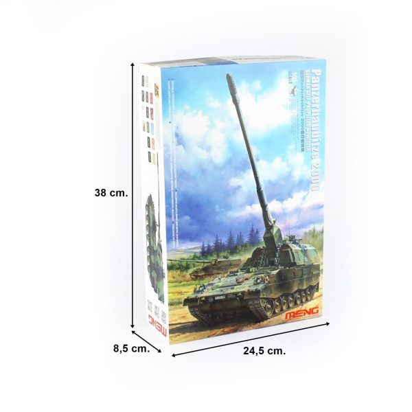 1/35 Alman Panzerhaubitze 2000 Kundağı Motorlu Obüs Maketi, Meng TS012 - Görsel 5