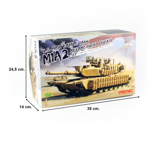 1/35 M1A2 SEP Abrams TUSK I/TUSK II ABD Ana Muharebe Tank Maketi, Meng TS026 - Görsel 5