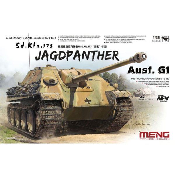 1/35 Alman Sd.Kfz.173 Jagdpanther G1 Anti Tank Maketi, Meng TS039