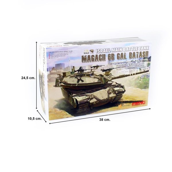 1/35 İsrail Magach 6B GAL BATAS Ana Muharebe Tank Maketi, Meng TS040 - Görsel 5
