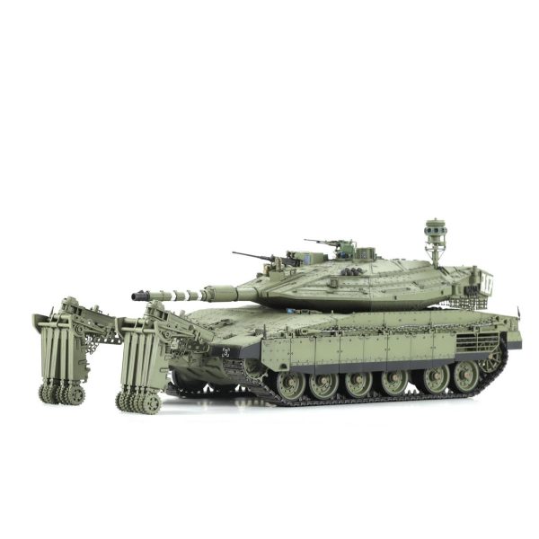 1/35 İsrail Ana Muharebe Tankı Merkava Mk.4/4LIC ve Nochri-Kal Mayın Temizleme Aparatı Maketi, Meng TS049 - Görsel 3