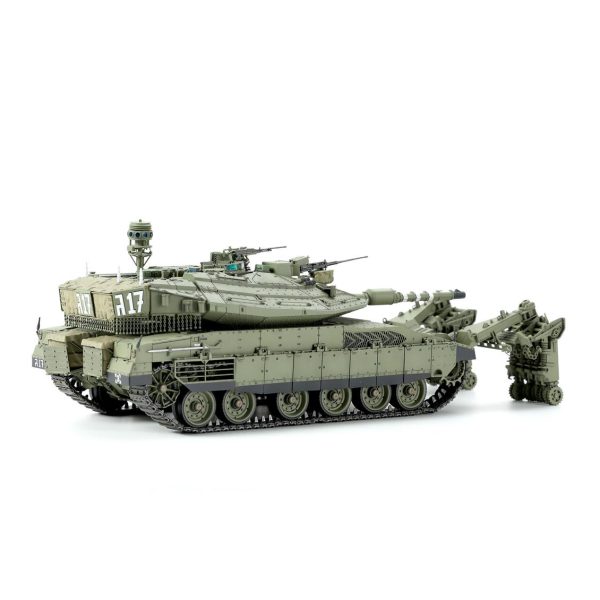 1/35 İsrail Ana Muharebe Tankı Merkava Mk.4/4LIC ve Nochri-Kal Mayın Temizleme Aparatı Maketi, Meng TS049 - Görsel 4