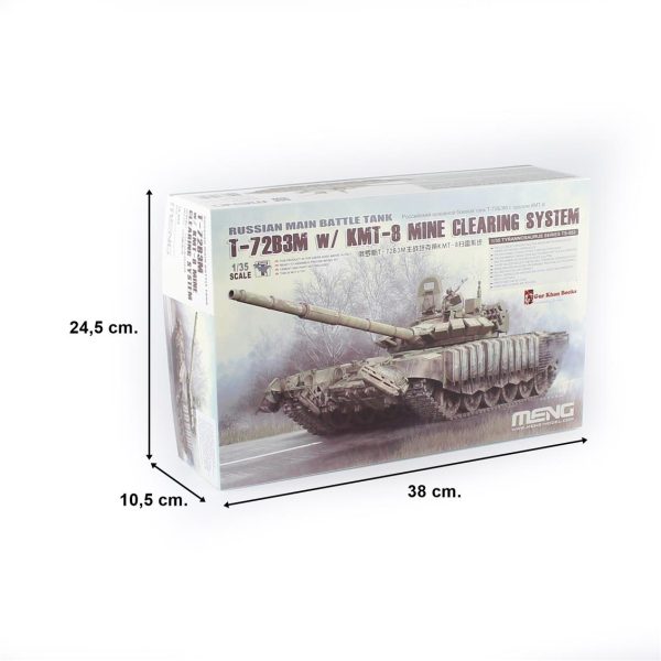 1/35 Rus T-72B3M Ana Muharebe Tankı ve KMT-8 Mayın Temizleme Aparatı Maketi, Meng TS053 - Görsel 5
