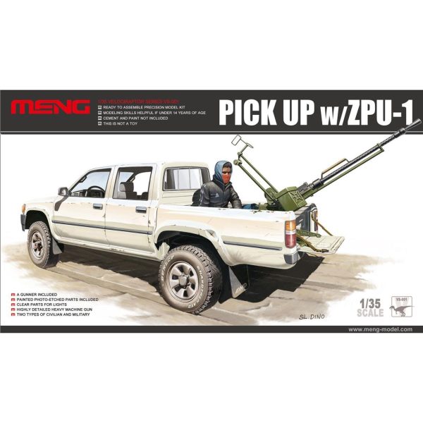 1/35 ZPU-1 Silahlı Toyota Hilux Kamyonet Maketi, Meng VS001
