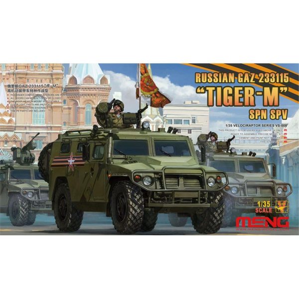 1/35 Rus GAZ 233115 (Tiger-M) SPN SPV Zırhlı Aracı Maketi, Meng VS008