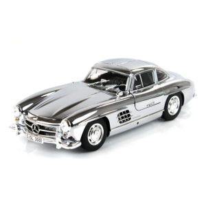 1/18 Mercedes Benz 300SL (W198) Coupe 1954 Chrome Diecast Araba, MiniChamps B66040645