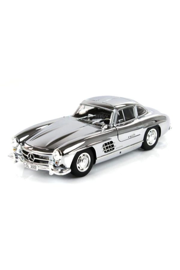 1/18 Mercedes Benz 300SL (W198) Coupe 1954 Chrome Diecast Araba, MiniChamps B66040645