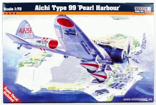 1/72 Aichi Type 99 (Pearl Harbour) Savaş Uçağı Maketi, Mister Craft D005