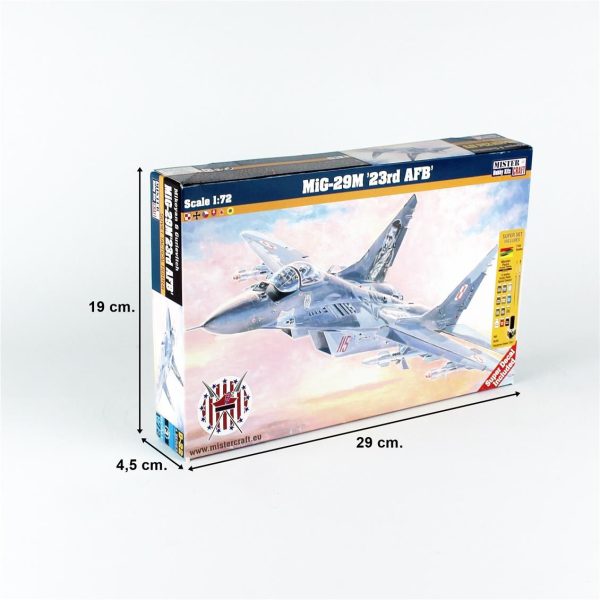 1/72 MIG-29M 23rd AFB Savaş Uçağı Maketi, Mister Craft D022ST - Görsel 5