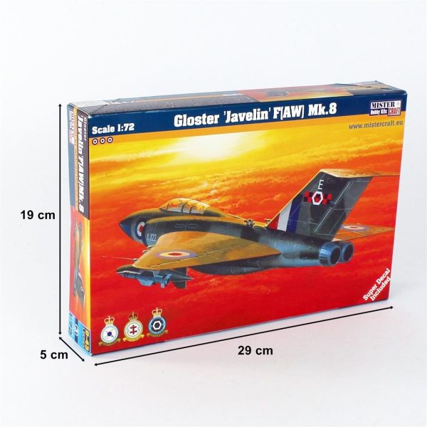 1/72 Gloster Javelin FAW Mk.8 Savaş Uçağı Maketi, Mister Craft D043 - Görsel 5