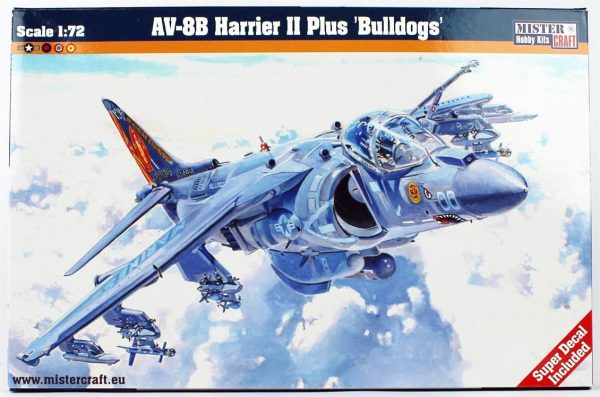 1/72 AV-8B Harrier II Plus Bulldogs Savaş Uçağı Maketi, Mister Craft D053