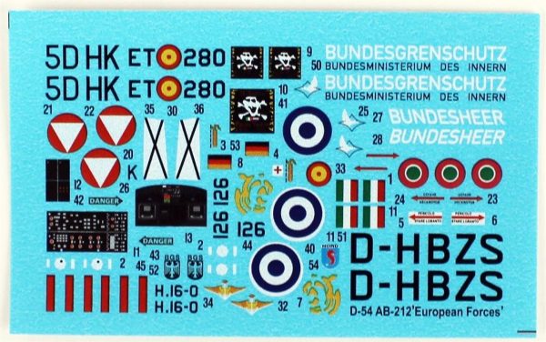 1/72 AB-212 (Avrupa Kuvvetleri) Helikopter Maketi, Mister Craft D054 - Görsel 3