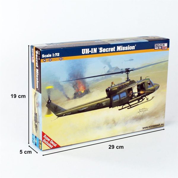 1/72 UH-1 N Secret Mission Askeri Helikopter Maketi, Mister Craft D055 - Görsel 4