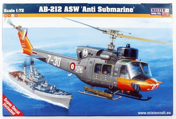 1/72 AB-212 ASW Denizaltı Avcı Helikopter Maketi, Mister Craft D057