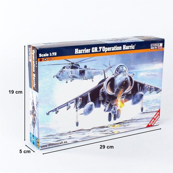 1/72 Harrier GR.7 (Operation Harric) Savaş Uçağı Maketi, Mister Craft D094 - Görsel 5