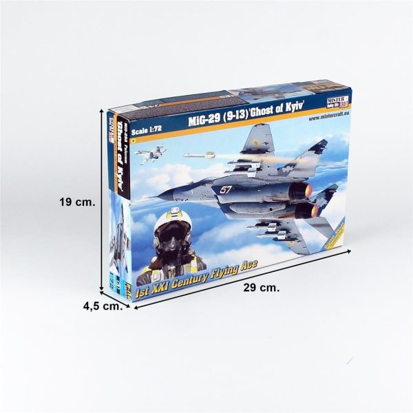 1/72 MIG-29 (9-13) Kiev'in Hayaleti Savaş Uçağı Maketi, Mister Craft D110 - Görsel 4