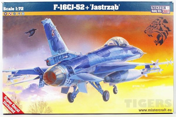 1/72 F-16CJ-52+ (Şahin) Savaş Uçağı Maketi, Mister Craft D116