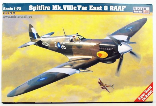 1/72 Spitfire Mk. VIIIC Far East & RAAF Savaş Uçağı Maketi, Mister Craft D178