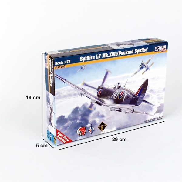 1/72 Spitfire LF Mk. XVIe Packard Savaş Uçağı Maketi, Mister Craft D182 - Görsel 4