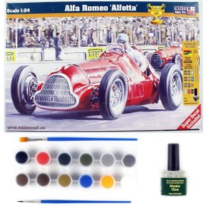 1/24 Alfa Romeo Alfetta Yarış Arabası Maketi, Mister Craft D222ST