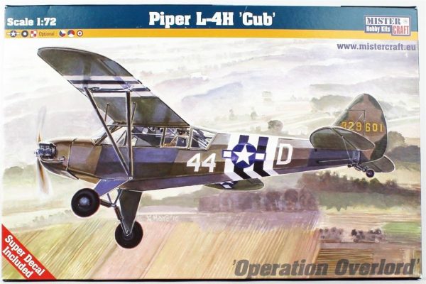 1/72 Piper L-4H Cub Askeri Uçak Maketi, Mister Craft D253