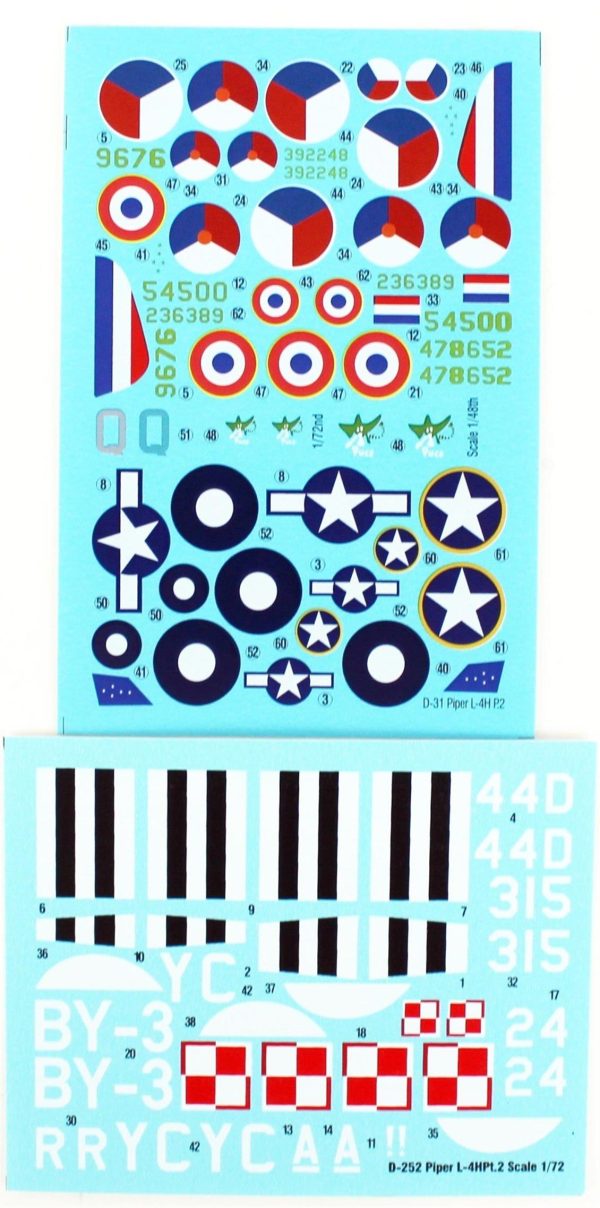 1/72 Piper L-4H Cub Askeri Uçak Maketi, Mister Craft D253 - Görsel 3