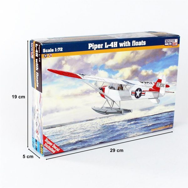 1/72 Piper L-4H Deniz Uçağı Maketi, Mister Craft D254 - Görsel 4