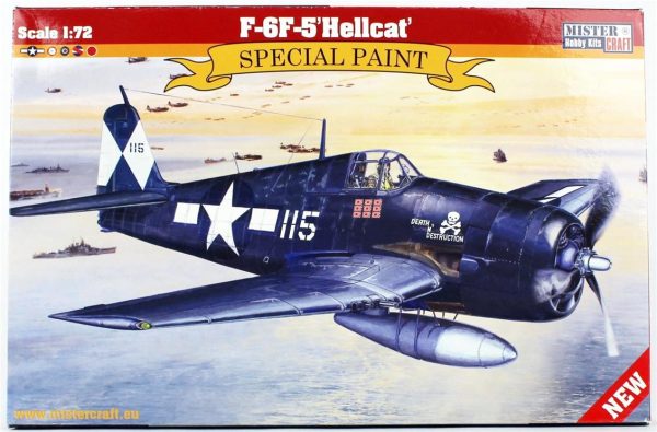 1/72 F-6F-5 (Cehennem Kedisi) Savaş Uçağı Maketi, Mister Craft D262
