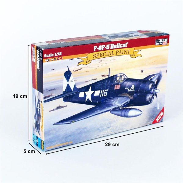 1/72 F-6F-5 (Cehennem Kedisi) Savaş Uçağı Maketi, Mister Craft D262 - Görsel 5
