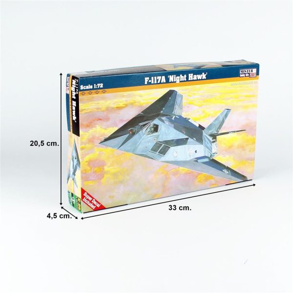 1/72 F-117A (Night Hawk) Savaş Uçağı Maketi, Mister Craft E005 - Görsel 4