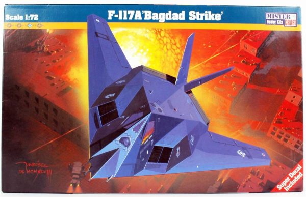 1/72 F-117A (Bagdad Strike) Savaş Uçağı Maketi, Mister Craft E007