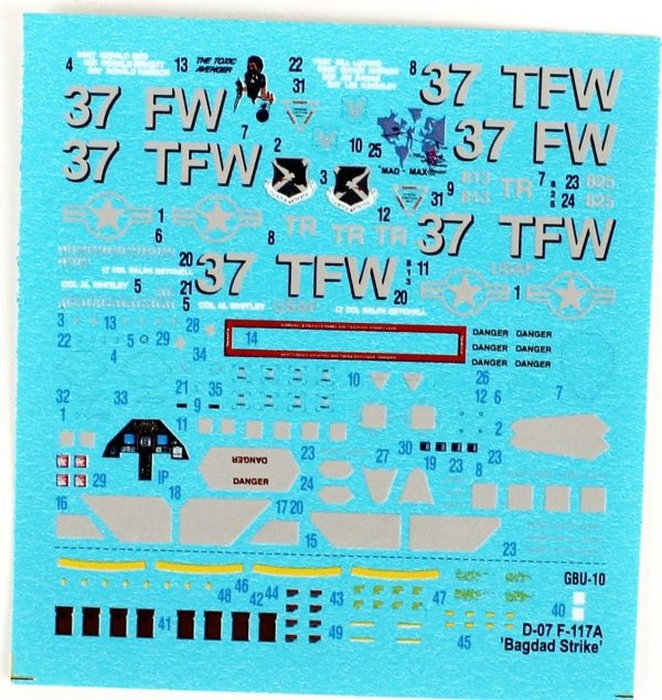 1/72 F-117A (Bagdad Strike) Savaş Uçağı Maketi, Mister Craft E007 - Görsel 3