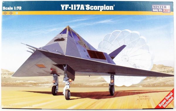 1/72 YF-117A (Scorpion) Savaş Uçağı Maketi, Mister Craft E011